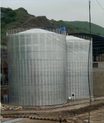 仪陇粮食钢板仓的安装全过程不用热焊接